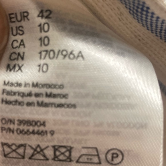 Blue and white striped large blazer - Picture 3 of 4